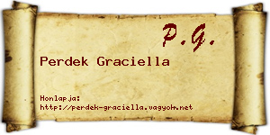 Perdek Graciella névjegykártya